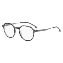 Óculos de Vista Hugo Boss BOSS 1697 50/21/150 Armações de Acetato Listradas em Cinza HOMEM BOSS 1697