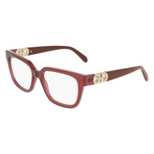 Gafas de Vista Ferragamo SF3056 55/18/145 Transparente vino Acetato MUJER SF3056