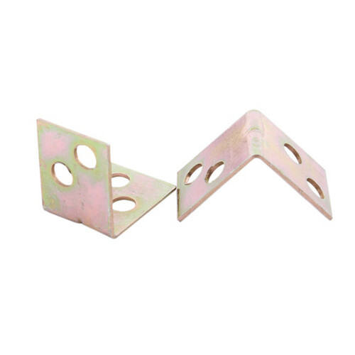 Metal Shelf Support 90 Degree Right Angle Bracket 24pcs Brass Tone
