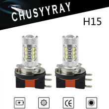 Lampadine a LED H15 per fari, bianche 80W Lampadine a LED H15 Luci Lampada2 pezzibianche-JJ