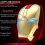 Mouse wireless Iron Man, ergonomico, 2,4 g, portatile, silenzioso, con ricevitore USB per notebook, PC e laptop. 2