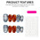 (XS) Party Short Plaid Star Nails - 10pc 1