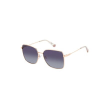 Lunettes de soleil unisexe doré avec protection UV monture acier inoxydable et polycarbonate