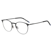 Óculos de Grau Hugo HG 1408 52/19/145 Metal preto fosco Armações MASCULINO HG 1408