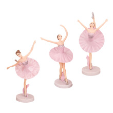 3St PVC Balletmeisje Ornamenten Roze Ballerina Kid Kamer Decor