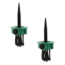2Sets Groen Plastic Sproeier Voor Tuinbesproeiing Met 360