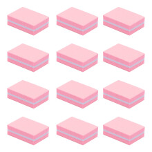 50St Nagelbuffer Spons Roze Manicure Tool Voor Strakke Nagelranden