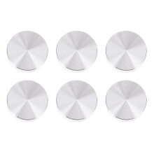 6St Hoogwaardige Zilveren Aluminium Disc Voor Glazen Adapter