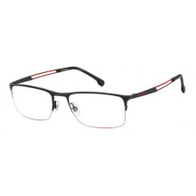 Brilmontuur - CARRERA - 8899 - Mat Zwart Rood - Unisex - Volwassenen