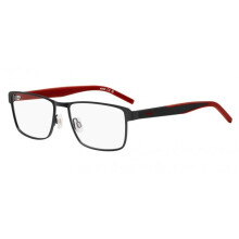 Óculos de Grau Hugo HG 1343 56/17/145 Metal preto fosco Armações MASCULINO HG 1343