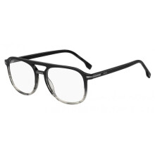 Óculos de Grau Hugo Boss BOSS 1755 53/17/145 Preto listrado cinza Armações de Acetato MASCULINO BOSS 1755