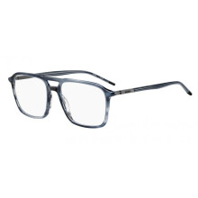 Óculos de Grau Hugo HG 1352 54/17/145 Chifre azul Armações de acetato MASCULINO HG 1352