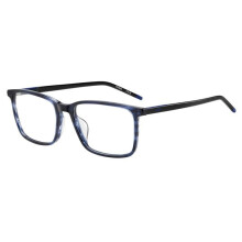 Óculos de Grau Hugo HG 1402/G 54/17/145 Chifre azul Armações de acetato MASCULINO HG 1402/G