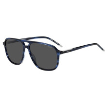 Óculos de Sol Hugo HG 1398/S 58/14/145 Chifre azul Armações de acetato MASCULINO HG 1398/S