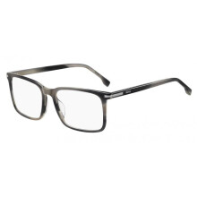 Óculos de Grau Hugo Boss BOSS 1753/G 55/17/145 Chifre Cinza Armações de Acetato MASCULINO BOSS 1753/G