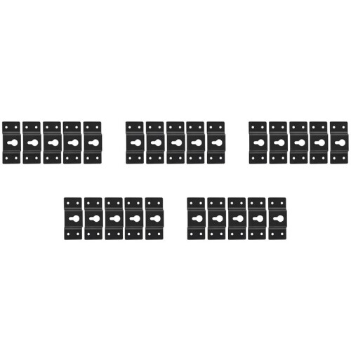 25PCS DIY Speaker Wall Mount Ferro Hanger Hook Piastra