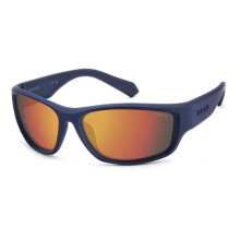 Occhiali da sole Polaroid PLD 2166/S 62/17/130 Matte blu rosso con montatura in gomma UOMO PLD 2166/S