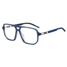 Óculos de Grau Hugo HG 1415/G 57/14/145 Armações de Acetato Azul MASCULINO HG 1415/G