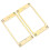 6 Pcs Metal Flat Humbucker Cover Guitar Pickup Frame Mounting Ring 3