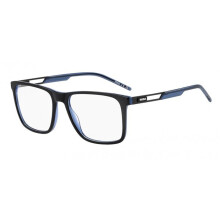 Óculos de Grau Hugo HG 1386 55/17/145 Preto azul Armações de Acetato MASCULINO HG 1386