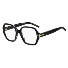 Óculos de Grau Hugo Boss BOSS 1780/G 53/18/145 Preto branco preto Armações de Acetato MULHER BOSS 1780/G
