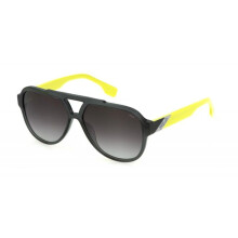 Óculos de Sol Fila SFI459 59/14/145 Cinza escuro transparente brilhante Acetato UNISSEX SFI459