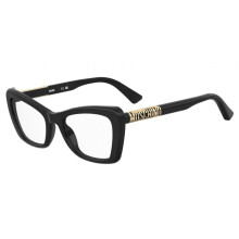 Gafas de Vista Moschino MOS649 52/19/140 Negro dorado Montura de acetato MUJER MOS649