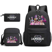 Kpop Demon Hunters Plecak Uczniowski Piórnik Torba na Ramię Trzyczęściowy Zestaw A