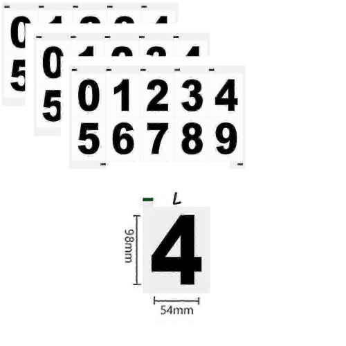 License plate nanofilm stickers 3pc for reflective digital vanish