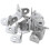 200Pcs 20mm X 20mm 90 Degree Shelf Support Corner Brace Angle Bracket 7