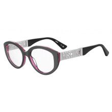 Moschino MOS640 52/18/140 metallisoitu harmaa asetaattikehys NAISET MOS640