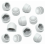 White Plastic M8 Hex Nut Caps - 20 Pack Protective Covers for M8 Nuts and Bolts (13mm) 1