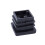 Square Tubing Pipe End Caps Insert Plugs M8 Thread 20x20mm 60Pcs Black 5