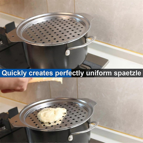 Stainless Steel Spaetzle Maker Lid with Traditional German 2