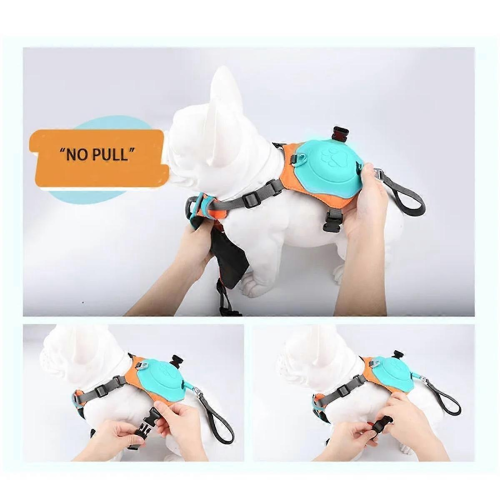 2-In-1 No Pull Dog Harness with Retractable Leash,Automatic Anti Burst Impact Function,Adjustable B 2