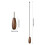 8 Pieces Ceiling Fan Pull Chains Extender Wooden Pendant Pull Chain Extension for Ceiling Light Lamp Fan(Walnut Color) 7