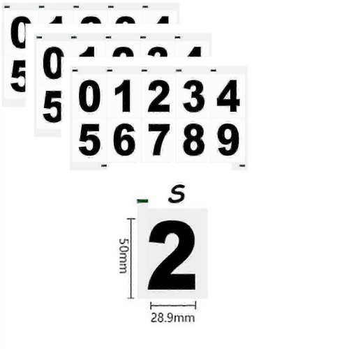 License plate nanofilm stickers 3pc for reflective digital vanish 1