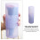 1St Draagbare Make-Up Borstel Organizer Lavendel Transparant PVC 6