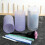 1St Draagbare Make-Up Borstel Organizer Lavendel Transparant PVC 8