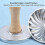 Decorative Cookie Stamp Press with Wooden Handle and Metal Pattern Discs for Baking B 5