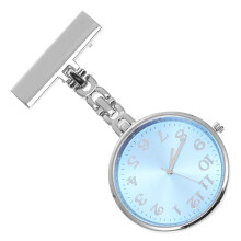 1Exquise Verpleegsters Pocket Watch Met Quartz En Blauwe