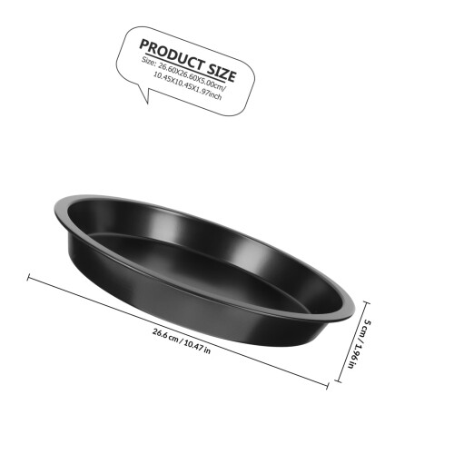2St Zwarte Carbon Pizza Ovenplaat En Duurzaam 1