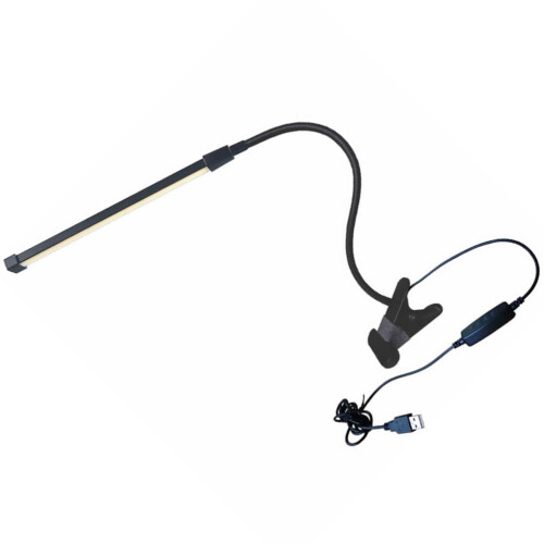 1St Draagbare USB Clip-on Lamp Aluminium Bed- En Bureaulicht