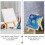 2Sets Draagbare Mini Easel Voor & Foto Weergave 4