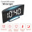 Electronic Alarms Clock Digital LED Large Display Mirror Electronic Clock Digital Alarms Clock LED Mirror Clocks 3
