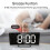 Electronic Alarms Clock Digital LED Large Display Mirror Electronic Clock Digital Alarms Clock LED Mirror Clocks 8