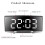 Electronic Alarms Clock Digital LED Large Display Mirror Electronic Clock Digital Alarms Clock LED Mirror Clocks 9