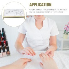 1St Eenvoudig Polskussen Lederen Manicure Tool Wit