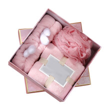 1Set Huishoudelijke Coral Fleece Handdoekset Met Haarband En Badbal