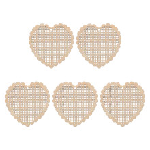 5St Beige Mini Kruissteek Schijfjes Voor Handgemaakte Cadeaus